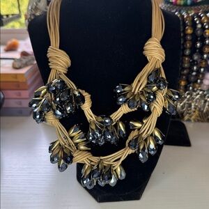 Gardenia Glass Pearls Handcrafted Necklace